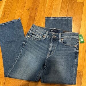 Women's Blue Denim Kick Fit Jeans